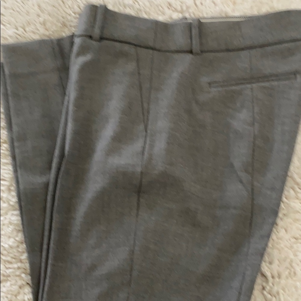 Gray straight leg pant